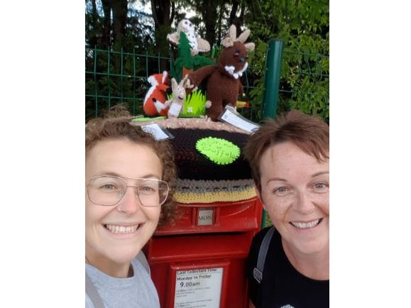 Jessi and Mandi found seven postbox toppers