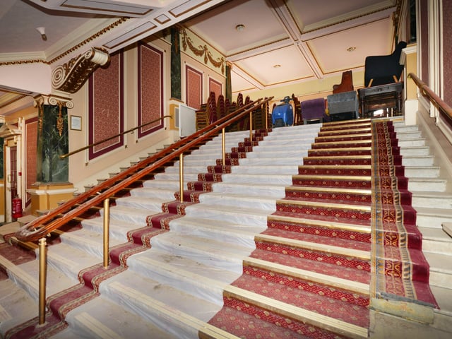 Photo showing the refurbishment work that's being carried out at the 140-year-old Winter Garden in Eastbourne. 7/9/20/ SUS-200709-142529001