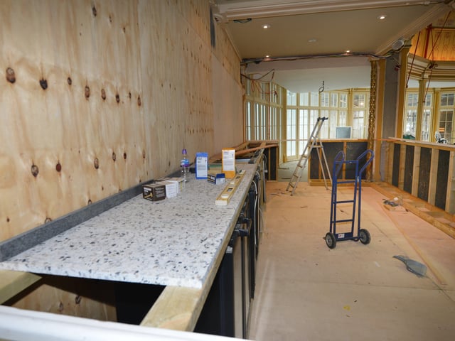 Photo showing the refurbishment work that's being carried out at the 140-year-old Winter Garden in Eastbourne. 7/9/20/ SUS-200709-142702001