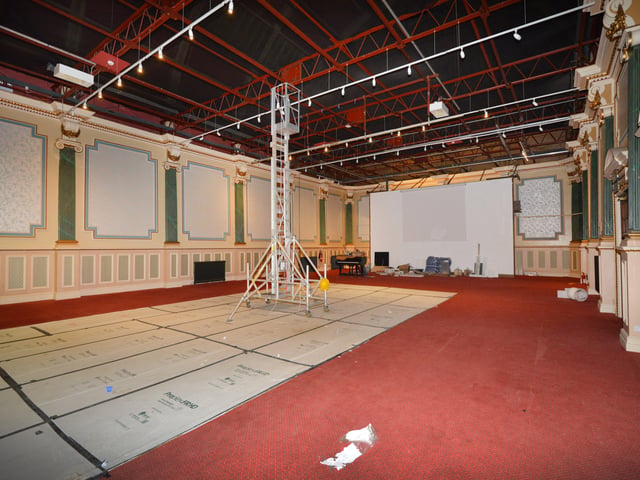 Photo showing the refurbishment work that's being carried out at the 140-year-old Winter Garden in Eastbourne. 7/9/20/ SUS-200709-142807001