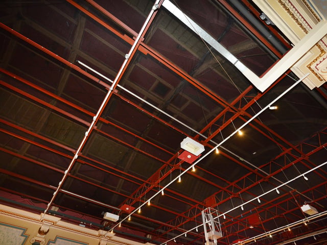 Photo showing the refurbishment work that's being carried out at the 140-year-old Winter Garden in Eastbourne. 7/9/20/ SUS-200709-142754001