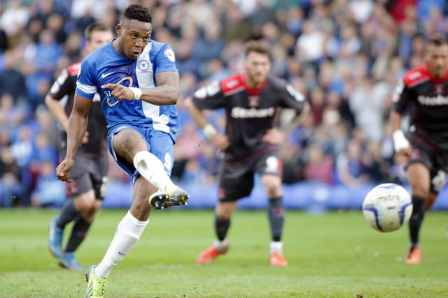 6th BRITT ASSOMBALONGA: Another to bag 33 goals in just one season at Posh before landing a big money move to the Championship with Nottingham Forest. Scored all sorts of goals thanks to two powerful feet, extreme pace and a cool head.