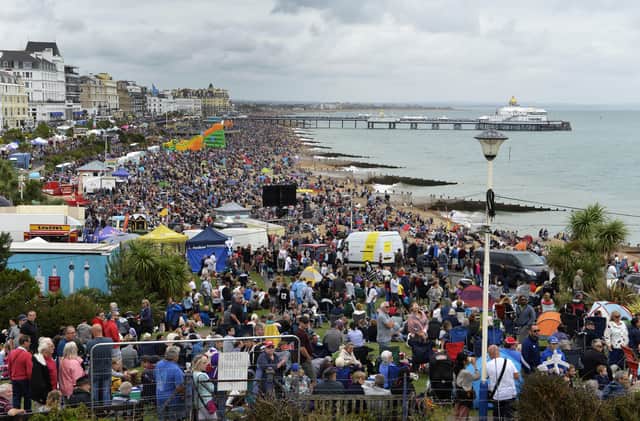 Crowds at Airbourne. Photo by Jon Rigby