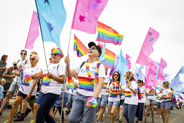 Brighton and Hove Pride will take place on August 6-8 2021 (Photo by Tristan Fewings/Getty Images)