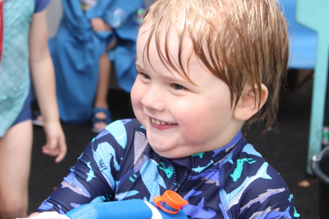 Children at Catkins Nursery Horsham enjoyed a water party for their leavers day SUS-200914-123924001