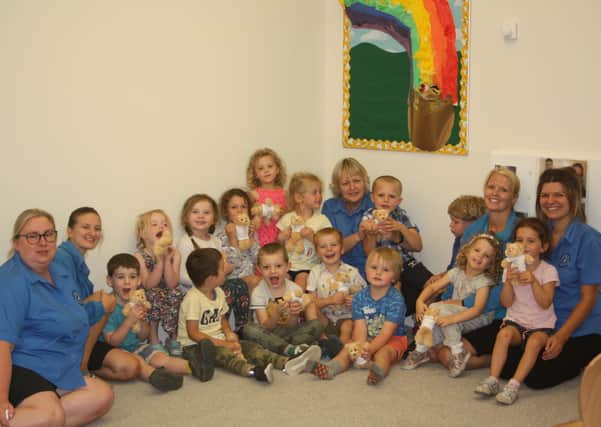 Children at Catkins Nursery Horsham enjoyed a water party for their leavers day SUS-200914-123939001