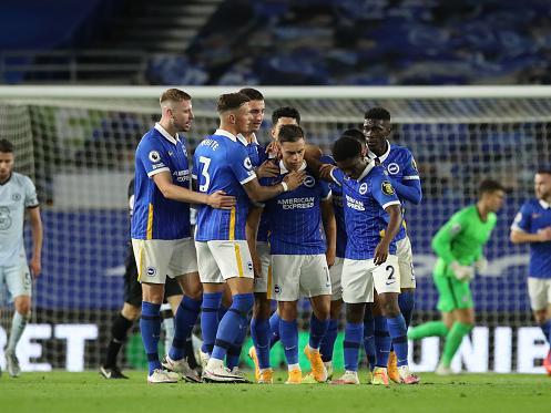 A brilliant equalising goal from the Belgian international. Clever movement throughout and linked well with March and Maupay at times.