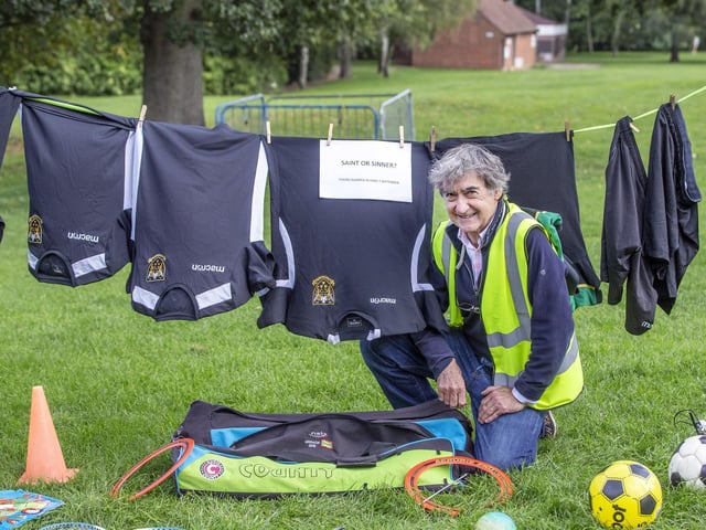Saints strips were once found in a kit bag. Pictures taken by Kirsty Edmonds.