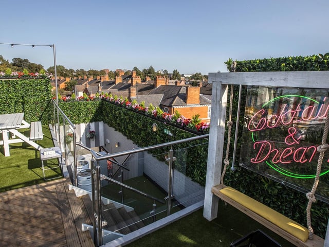 The rooftop offers views across Northampton. Photo: Kirsty Edmonds.