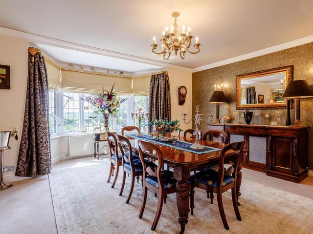 The dining room at Meadowbank Lodge. Photo: Fine & Country