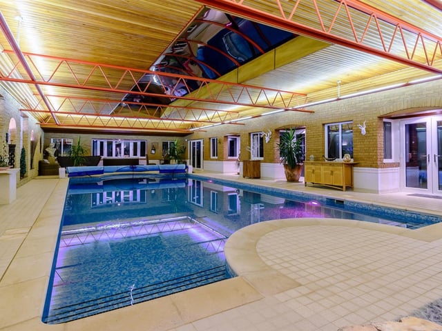 The indoor pool at Meadowbank Lodge. Photo: Fine & Country