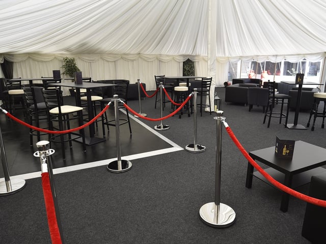Interiors of the marquee at Golden Pheasant at Etton. EMN-200917-145228009