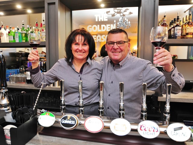 Stuart and Kirstene Johnson at the Golden Pheasant.