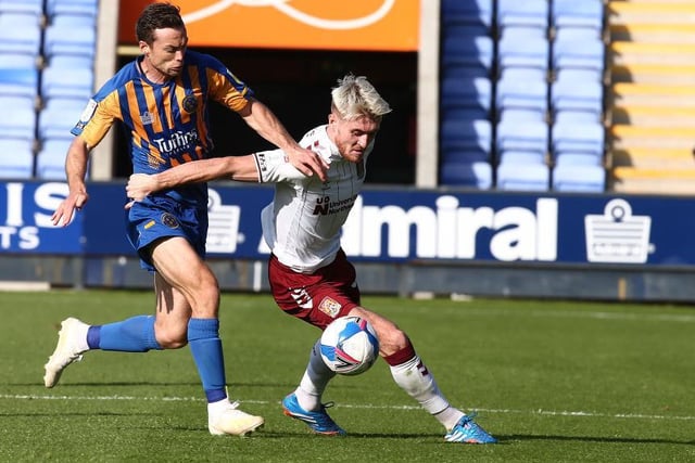Loose and sloppy on the ball in a poor first-half but improved markedly after the break when he helped Cobblers get a foothold in midfield and stop Shrews from maintaining their stranglehold on possession... 7