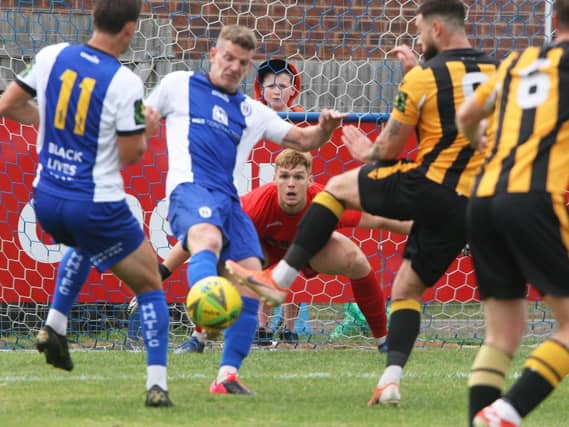 Action from Haywards Heath Town v East Grinstead Town