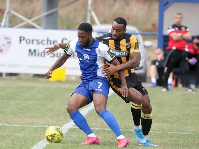 Jordan Clark holds up the ball