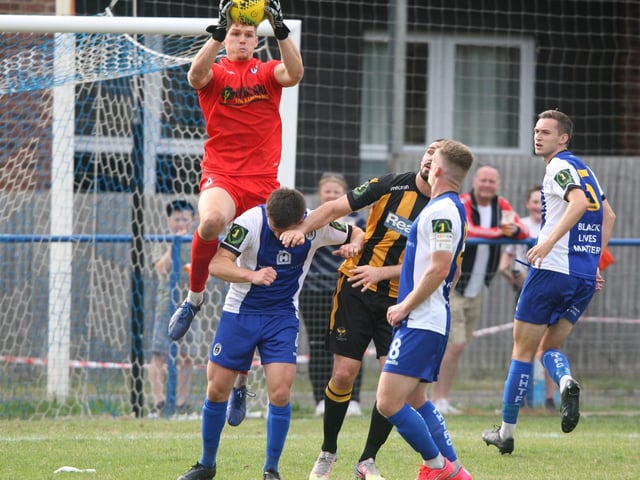 Action from Haywards Heath Town v East Grinstead Town