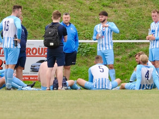 Action and goal celebrations from Worthing United's 5-4 win over Greenways / Picture: Stephen Goodger