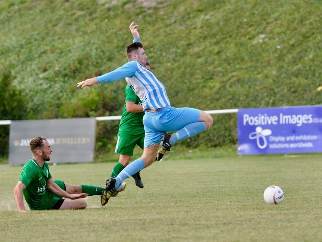 Action and goal celebrations from Worthing United's 5-4 win over Greenways / Picture: Stephen Goodger