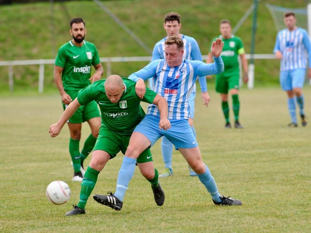 Action and goal celebrations from Worthing United's 5-4 win over Greenways / Picture: Stephen Goodger
