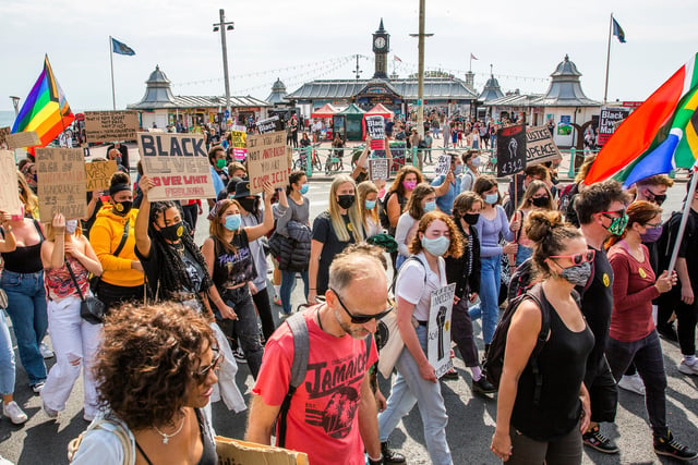 Black Lives Matter (BLM) protest in Brighton
