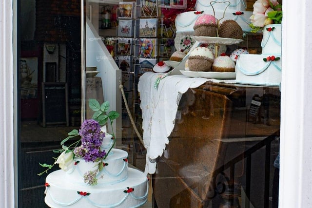 The St Barnabas House charity shop's Wedding Breakfast window was highly commended in the non-foodie category