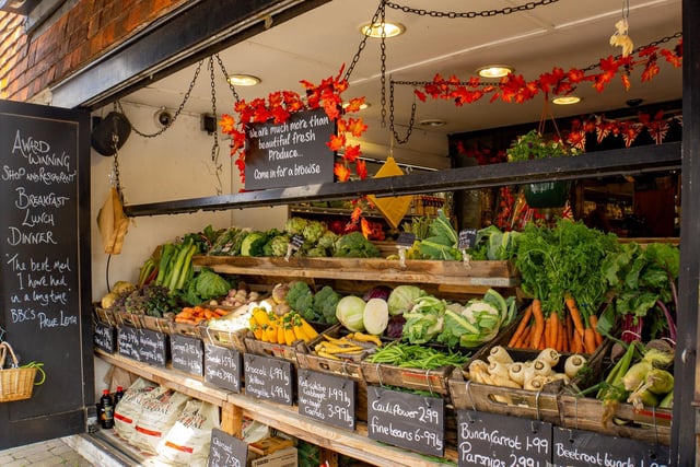 The Sussex Produce Company was highly commended in the foodie category for its wonderful display, featuring fresh produce
