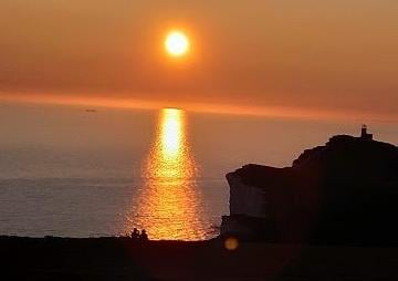 Sunset at Belle Tout lighthouse, by Ruth Campbell. This photo was taken with a Nokia mobile phone with no filter. SUS-200923-104318001