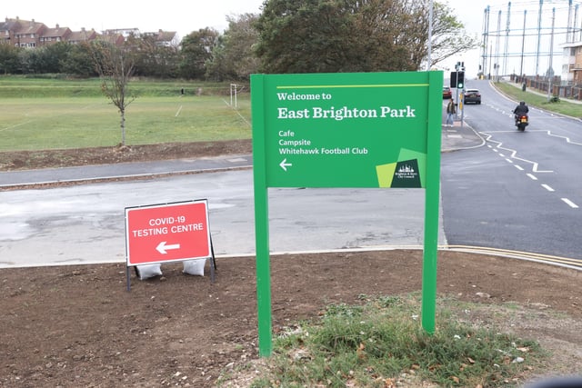 The new testing facility in East Brighton Park