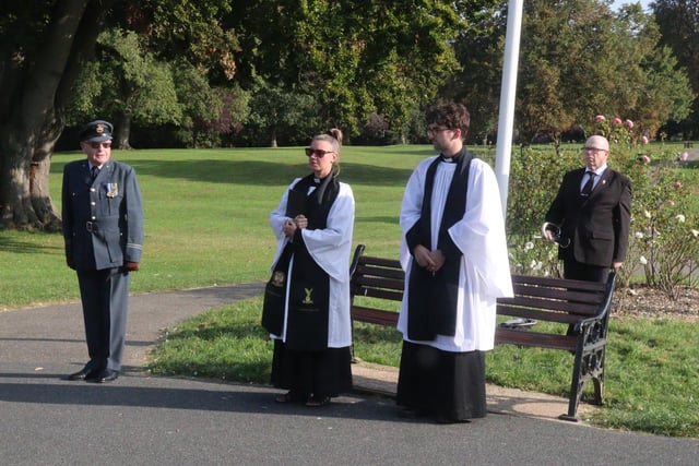 A memorial service was held in Hall Park, Rushden