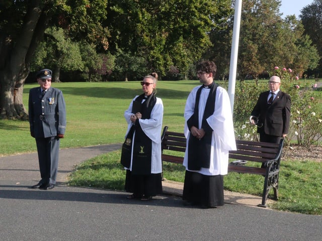 A memorial service was held in Hall Park, Rushden