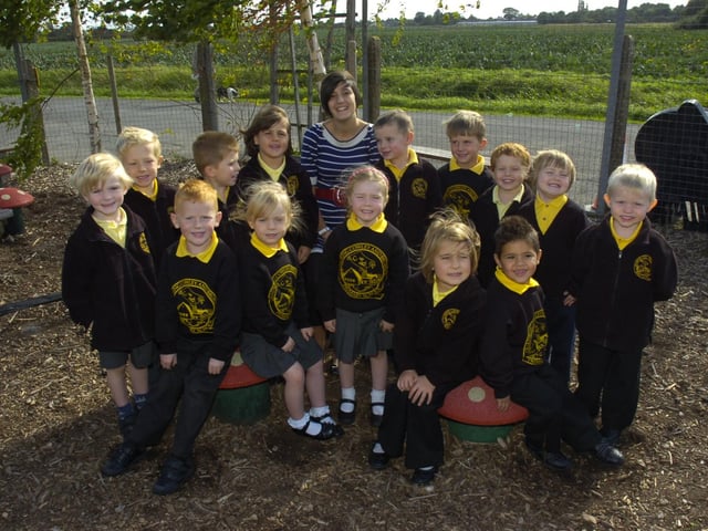 Pupils are pictured with class teacher Anneka Luffman.