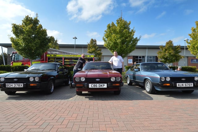 A trio of Ford Capris - a model that needs no introduction. As cool a car back in its day as it is now. Have a look at the glorious 'pepper pot' alloy wheels on the right-hand-side car. Photo by Andrew Carpenter.