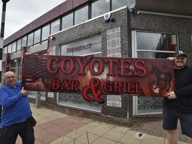 Coyotes Bar and Grill at New Road, Peterborough. Owners John Walker and Neil Owen EMN-200925-140430009