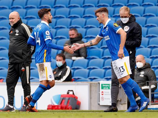 Kept Brighton pushing forward after replacing Lallana on 75 minutes