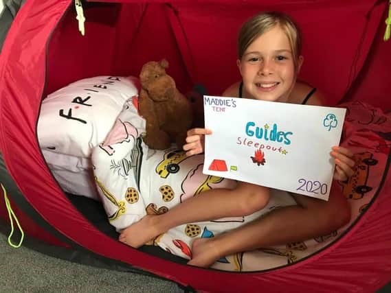 More than 70 Rainbows, Brownies, Guides and Rangers took part in a huge range of activities from their homes for Girlguiding Worthing Cissbury's Summer Adventures Sleepout