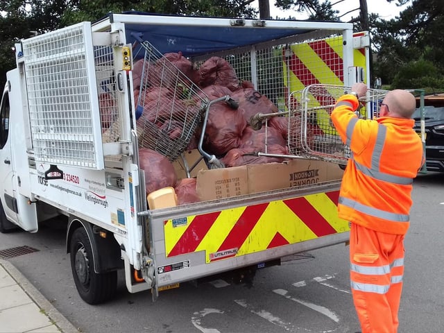 More than 50 bags of rubbish were cleared from Croyland Park and Norse then took them away