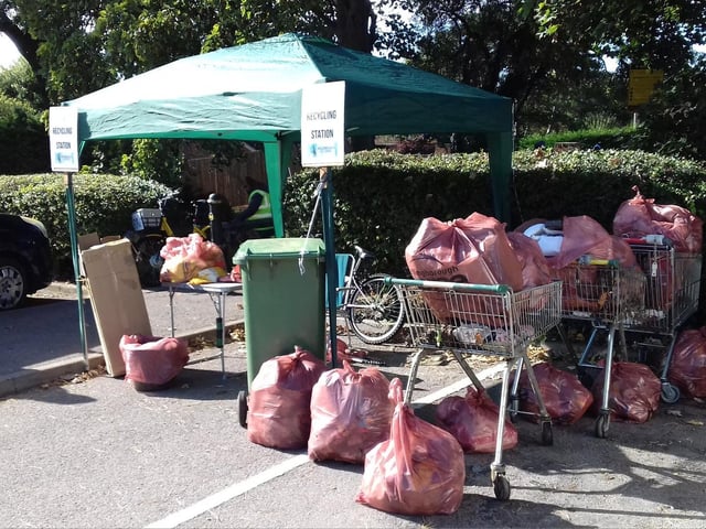 Just some of the litter collected last weekend