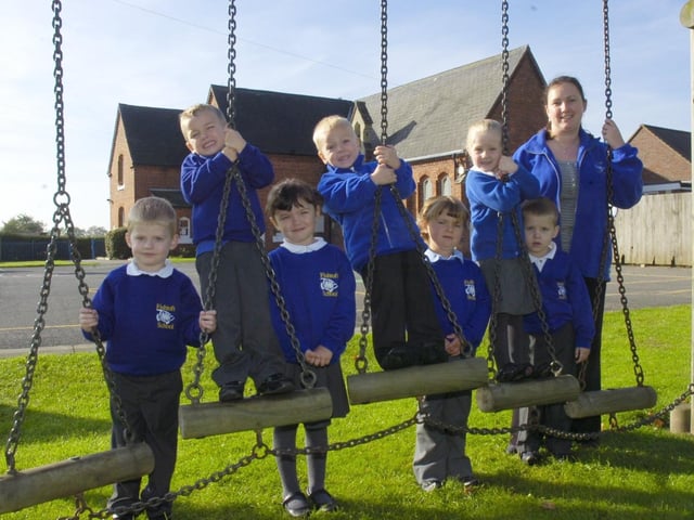 Pupils are pictured with class teacher Hannah Bandy.