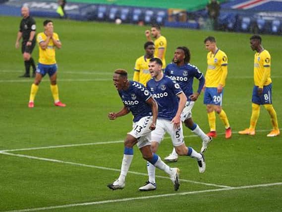 Brighton and Hove Albion were soundly beaten 4-2 by an impressive Everton