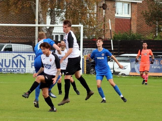 Action from Pagham's 2-0 win over Horsham YMCA