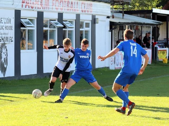 Action from Pagham's 2-0 win over Horsham YMCA