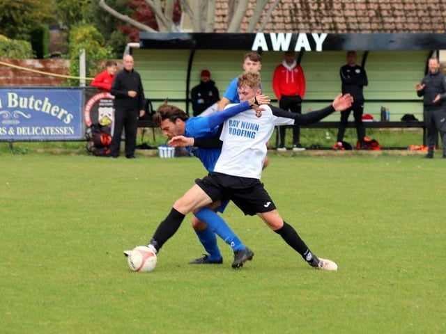 Action from Pagham's 2-0 win over Horsham YMCA