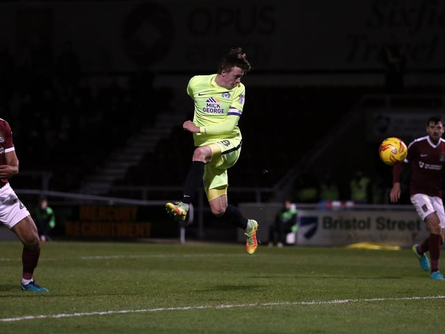 Chris Forrester's headed goal in the final minute of a game at Sixfields was recently voted the best Posh derby momenin in a PT poll.