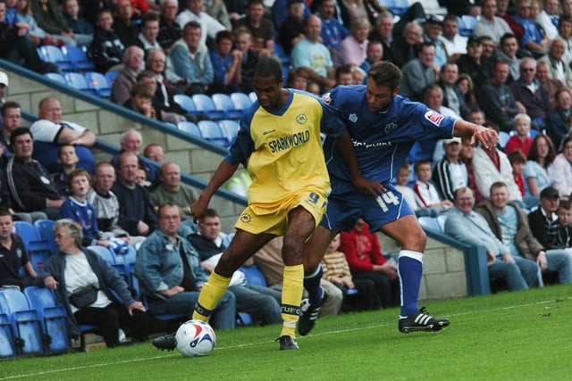 Centre-back Chris Plummer (right) was an unlikely Posh hero in 2005 when scoring the only goal in a New Year's Eve fixture at Sixfields.