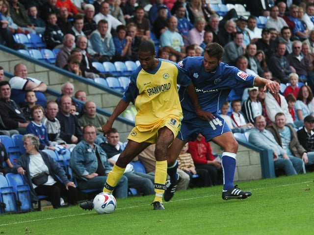 Centre-back Chris Plummer (right) was an unlikely Posh hero in 2005 when scoring the only goal in a New Year's Eve fixture at Sixfields.