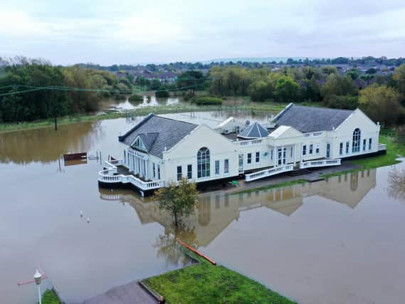 Reflexions Health and Leisure club near Watermead surrounded by surface water