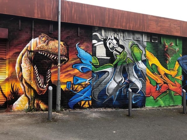 Snot, next to the bus station.