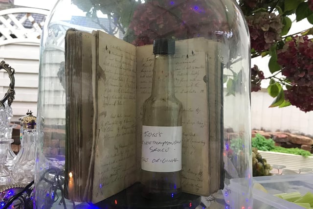 The original bottle and recipe were on display during the launch