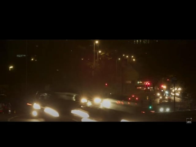 The Show takes place in a parallel Northampton that flickers into the sinister world of 'Nighthampton' after dark. This shot is of the junction for St Andrew's Road and Spencer Bridge Road.